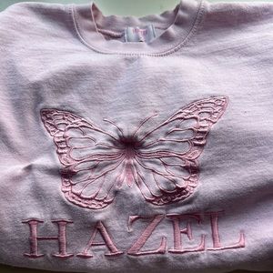 A crewneck from a local boutique by me. Cute, comfy, and great quality.